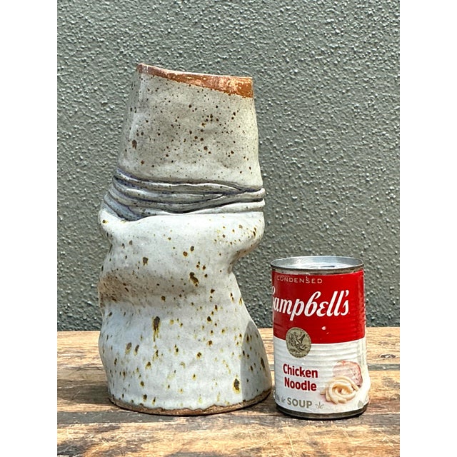 Ceramic Vintage Abstract Form Ceramic Vase For Sale - Image 7 of 12
