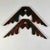 A salvaged pair of wood elements, whose initial purpose in life is unknown to us. Today they would make a unique...