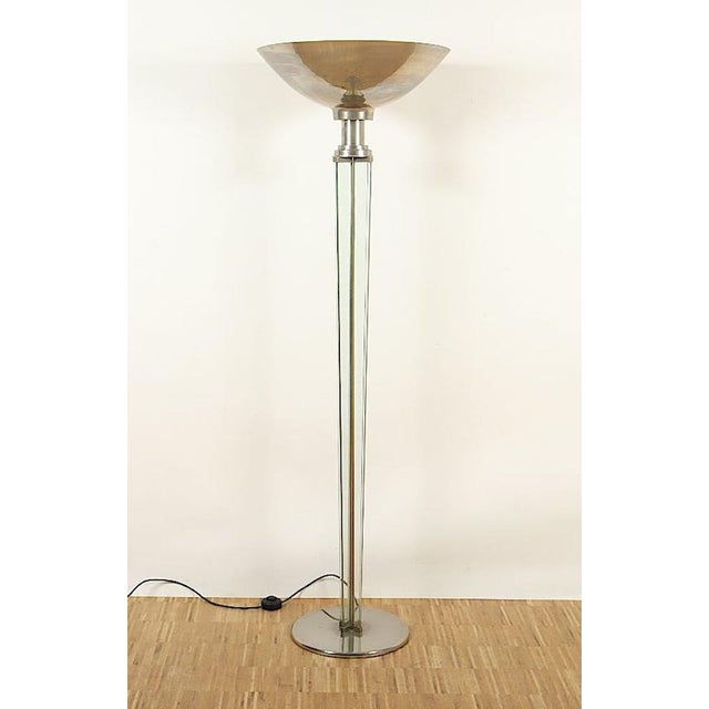 French Art Deco Floor Lamp in the style of Jacques Adnet, 1930s For Sale - Image 18 of 18