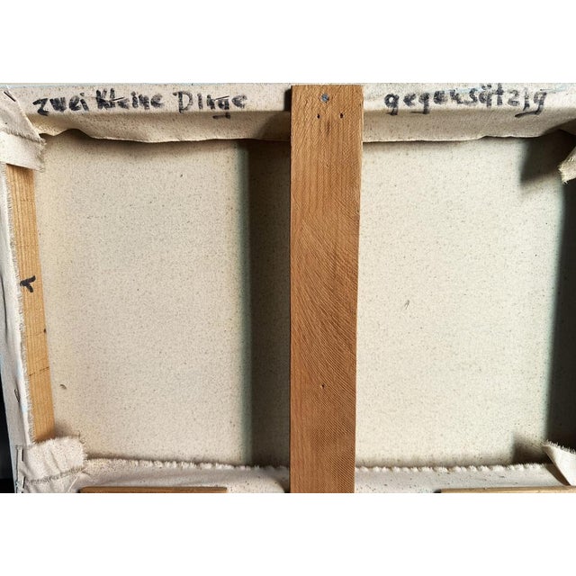Rolf Hans, Two Small Things in Contrast, 1976, Acrylic For Sale - Image 9 of 14