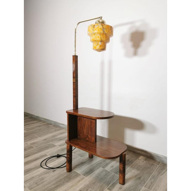 Art Deco Floor Lamp attributed Jindrich Halabala, 1930s For Sale - Image 4 of 18