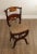 High Quality Antique Mahogany Custom Upholstered Side Chair with Paw Feet and Marquetry And Painted Decoration, Possibly...