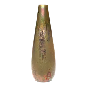 Early 20th Century Monumental Pierre Clement Massier Iridescent Vase