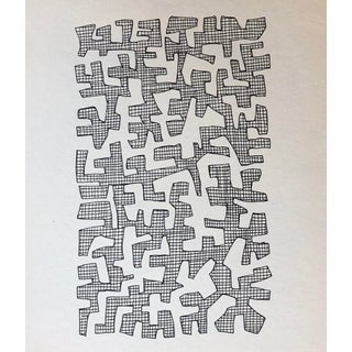 1989 William Glen Davis Abstract Geometric Drawing For Sale