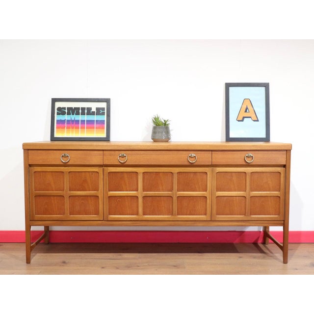 Mid-Century Modern Mid Century Modern Vintage Teak Credenza Sideboard by Nathan Danish Style For Sale - Image 3 of 13