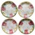 Antique French Art Nouveau Majolica Pansy Flower Plates from Luneville, 1890s, Set of 4 For Sale - Image 13 of 13