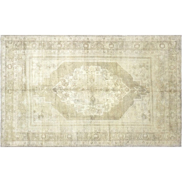 Textile 1960s Turkish Oushak Rug For Sale - Image 7 of 7