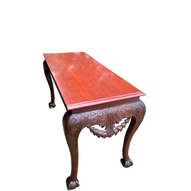 Antique Irish Mahogany Serving Table For Sale - Image 12 of 14