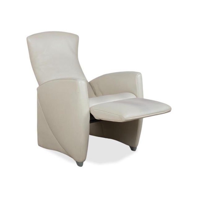 Animal Skin JR 2700 2-Seater Sofa and Lounge Chair Cream Leather from Jori, Set of 2 For Sale - Image 7 of 18