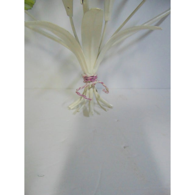 Mid 20th Century Italian Floral Tole Hanging Shelf For Sale - Image 5 of 7