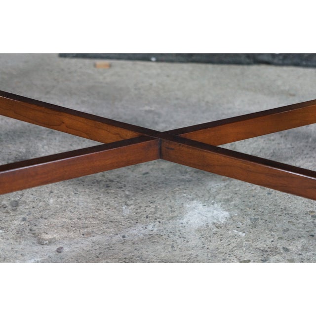 Vintage Statton Old Towne Cherry English Chippendale Style Butlers Coffee Table For Sale - Image 13 of 18
