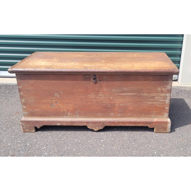 Late 18th Century American Chippendale Blanket Chest For Sale - Image 17 of 18
