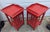 Brick Red 1980s Vintage Beautiful Set of Side Tables by Ron Fisher For Sale - Image 8 of 10