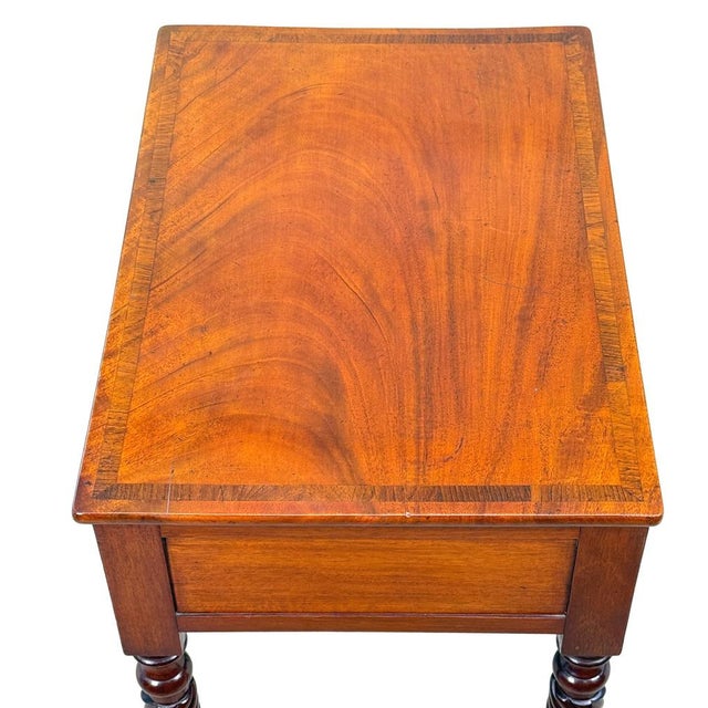 Regency Mahogany Occasional Lamp Table with Drawer, 1820s For Sale - Image 9 of 11