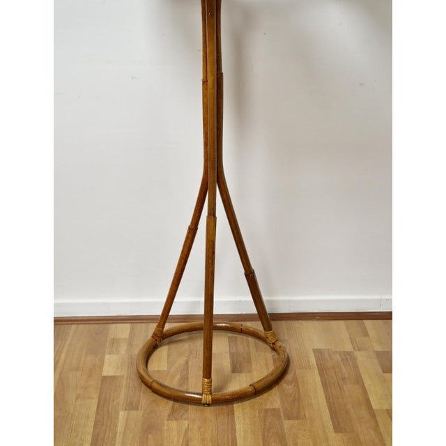 Mid-Century Modern Italian Bamboo and Rattan Floor Lamp, 1960s For Sale - Image 10 of 11
