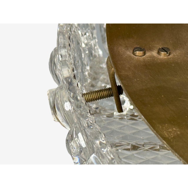 1960s Carl Fagerlund, Pendant Light, Textured Glass, Brass For Sale - Image 13 of 15