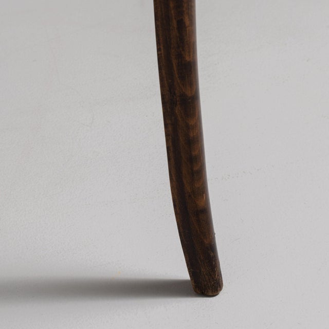 1880-1889 France Rich Walnut Brown Two-Tier Walnut Side Table For Sale - Image 11 of 11