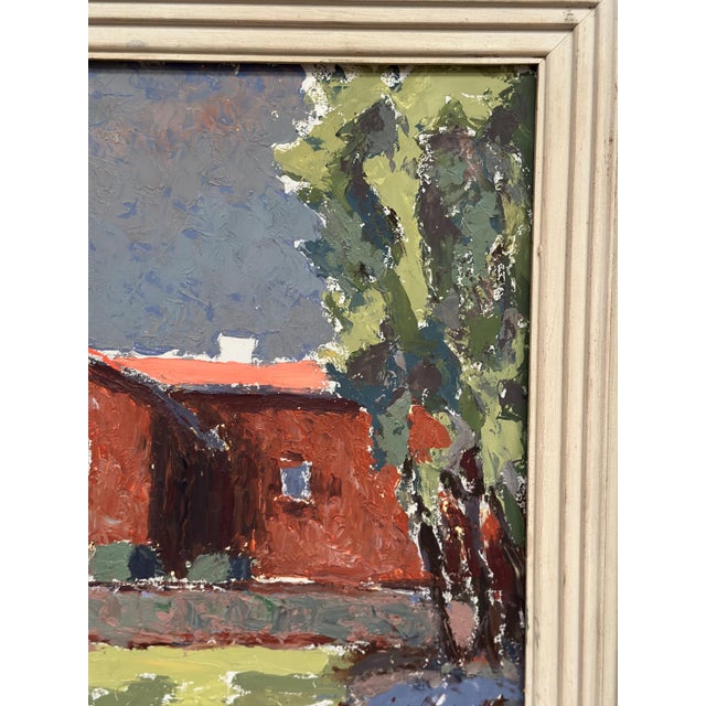E. Freidland, Gult Hus, 1950s, Oil on Panel, Framed For Sale - Image 12 of 14