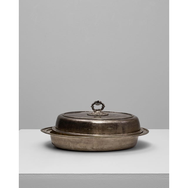 1900s French Silver-Plated Roasting Pan For Sale - Image 17 of 18