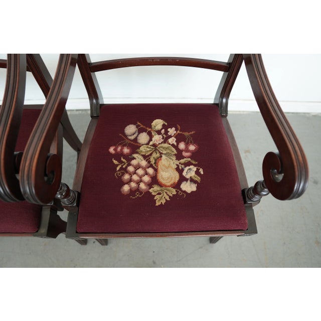 Vintage Federal Revival Dining Chairs (Set of 4) For Sale - Image 13 of 15