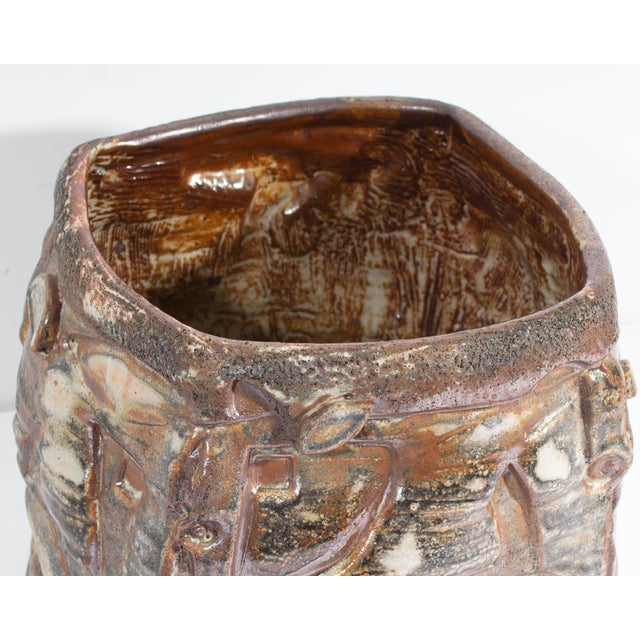 Contemporary Barry Unitas Barnes Studio Pottery Planter For Sale - Image 3 of 7