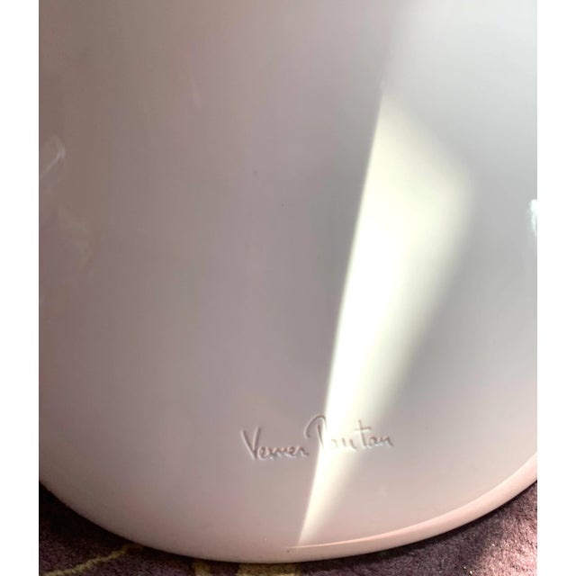 Plastic Verner Panton for Vitra Glow Panton S Side or Dining Chair in Luminescent White For Sale - Image 7 of 8