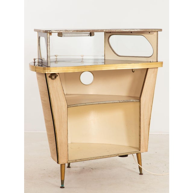 1960s Cocktail Bar in the Shape of a Boat Bow, England 1960s For Sale - Image 14 of 18