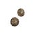 Contemporary Mid 20th Century 14 Karat Yellow Gold and Rose Cut Diamond Clip-On Earrings - 2 Pieces For Sale - Image 3 of 8