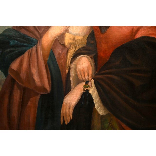 Late 19th Century Victorian Artist, Two Ladies, 1890, Oil on Canvas For Sale - Image 5 of 10