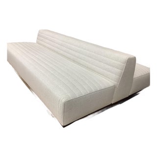 Brand New Minotti Roger Back to Back Low Bench For Sale