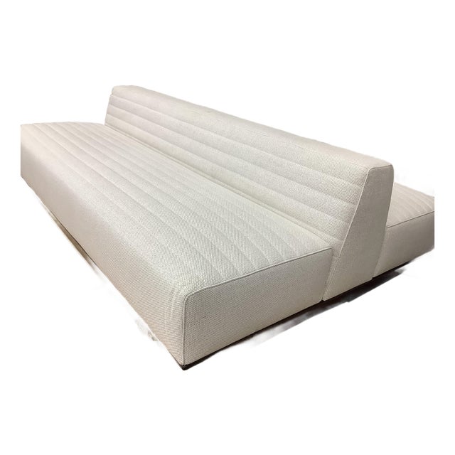 Brand New Minotti Roger Back to Back Low Bench For Sale