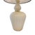 Pair of Murano glass lamps with fluted edges in a brilliant white finish. The body consists of two pieces of hand-blown...