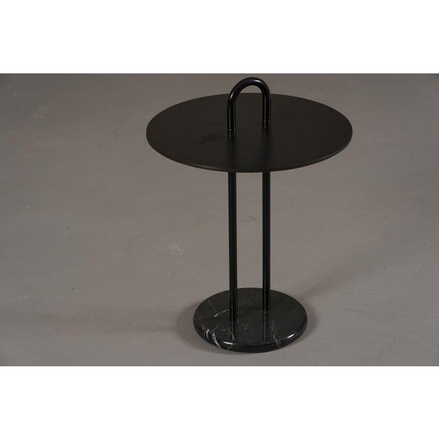 Vintage Marble Base Coffee Table by Vico Magistretti for Cattelan, Italy, 1980s For Sale - Image 3 of 6