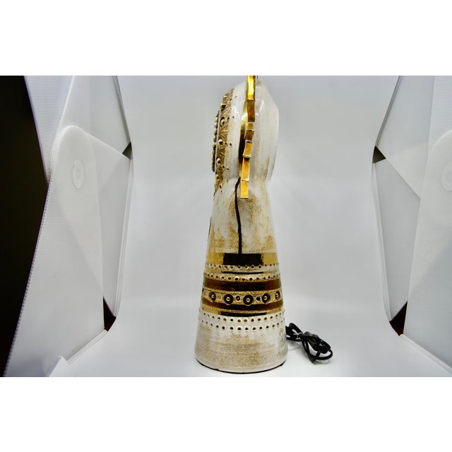 1970s Ceramic Sun Table Lamp by Georges Pelletier, 1970 For Sale - Image 5 of 12