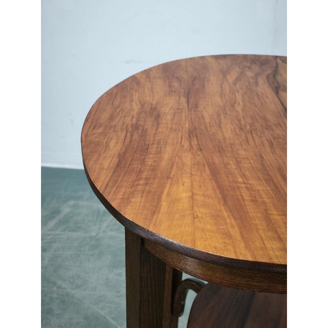 No. 207 Bentwood Oval Table by Mazowia for Thonet, Poland, 1910s For Sale - Image 6 of 14