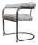 Post Modern Brass Gold Bent Chrome Cantilever Chair Attributed to Thonet, Anton Lorenz For Sale