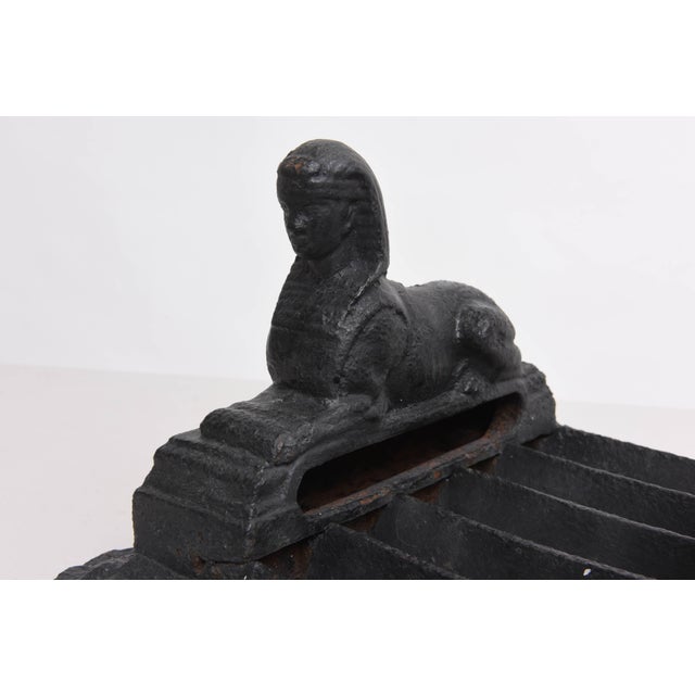 Early 19th Century Antique Egyptian Motif Boot Scraper by Archibald Kenrick & Sons, England, 1815-1820 For Sale - Image 5 of 11