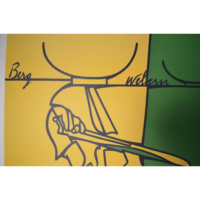 Valerio Adami, Debussy, Ravel, Schonberg, Color Print, 1980s For Sale - Image 9 of 13