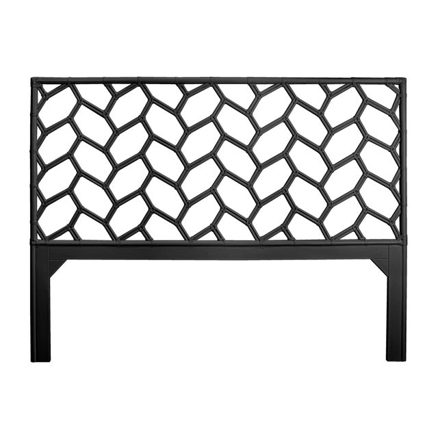 Not Yet Made - Made To Order Silas Standard Bed King - Black For Sale - Image 5 of 12