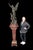 This impressive Rouge marble pedestal surmounted by a monumental bronze sculpture by Émile Louis Picault (1833–1915) is a...