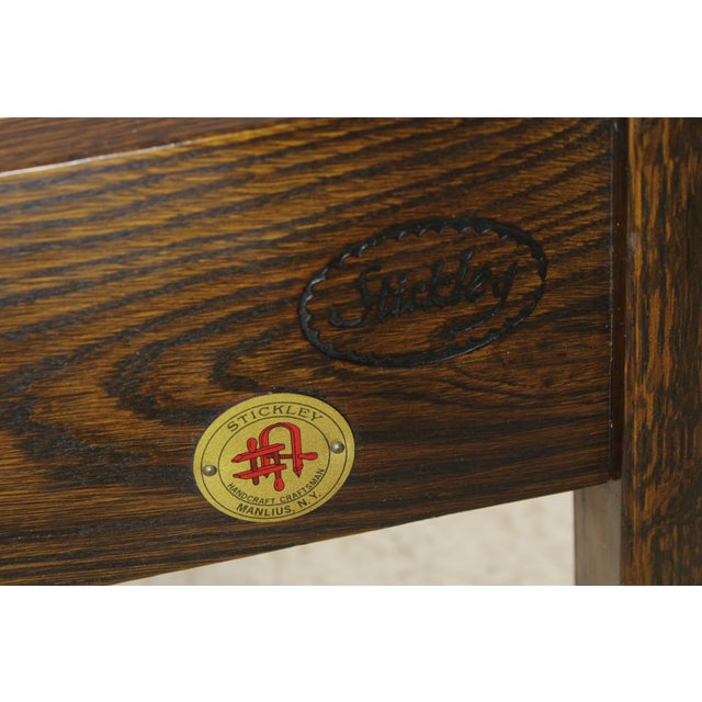Stickley King Size Mission Oak Arts & Crafts Bed For Sale - Image 14 of 15