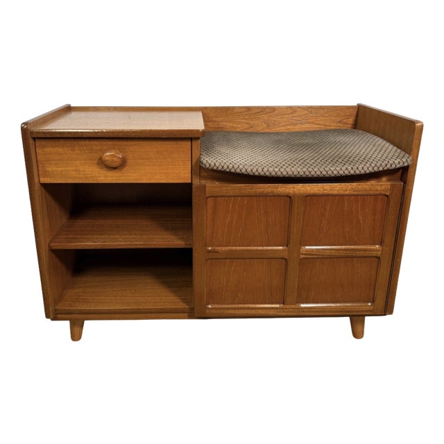 Mid-Century Teak Telephone Seat from Nathan, 1960-1970 For Sale