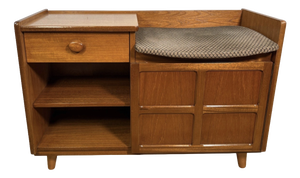 Mid-Century Teak Telephone Seat from Nathan, 1960-1970