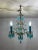 1940s Turquoise Petite Spanish Frame Chandelier by Karen Curtis For Sale - Image 5 of 12
