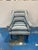 Blue Stripe Chairs With Turned Legs - Pair. For Sale - Image 4 of 8