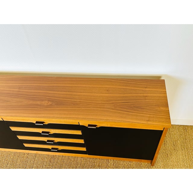 Black Vintage Scandinavian Teak Sideboard, 1970 For Sale - Image 8 of 13