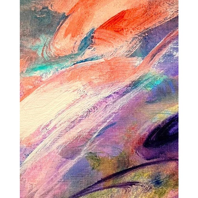 Albert Deman, Abstract Composition, Oil on Canvas For Sale - Image 5 of 11