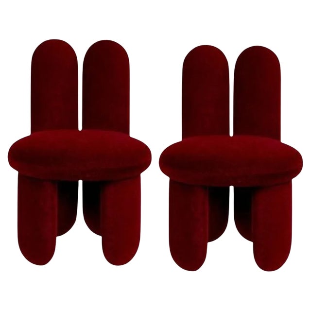 Set of Gentle 683 Glazy Chairs by Royal Stranger For Sale