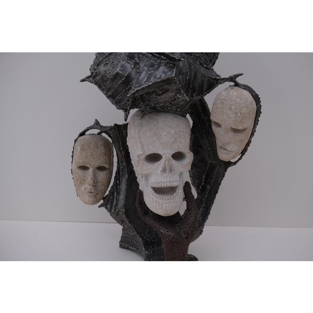 Hugo Verheyen, Devastating Choice, 1980, Limestone and Metal For Sale - Image 6 of 12