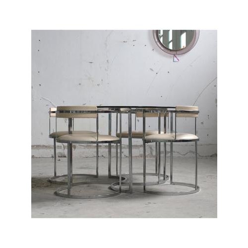 1970s Table and Chairs, Italy, 1970s, Set of 5 For Sale - Image 5 of 18